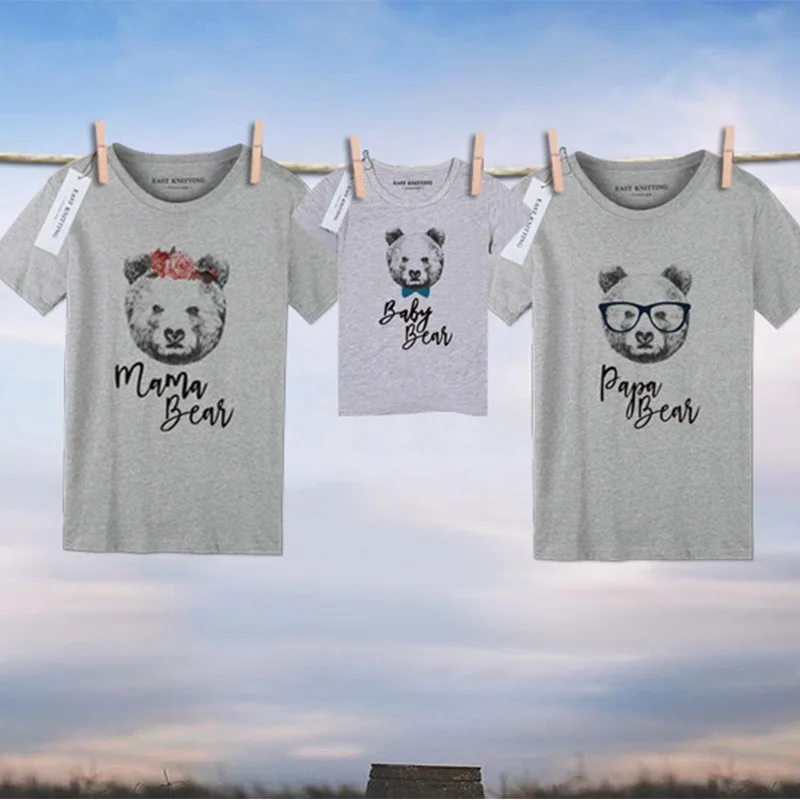 Buy T Shirt Papa Maman Bebe Cheap Online