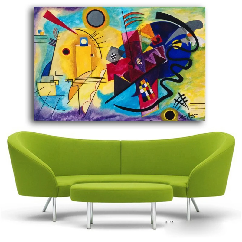Wassily-Kandinsky-Oil-Painting-Classic-Cansva-Art-Wall-Poster-And-Sticker-Handmade-Oil-Painting-for-Living