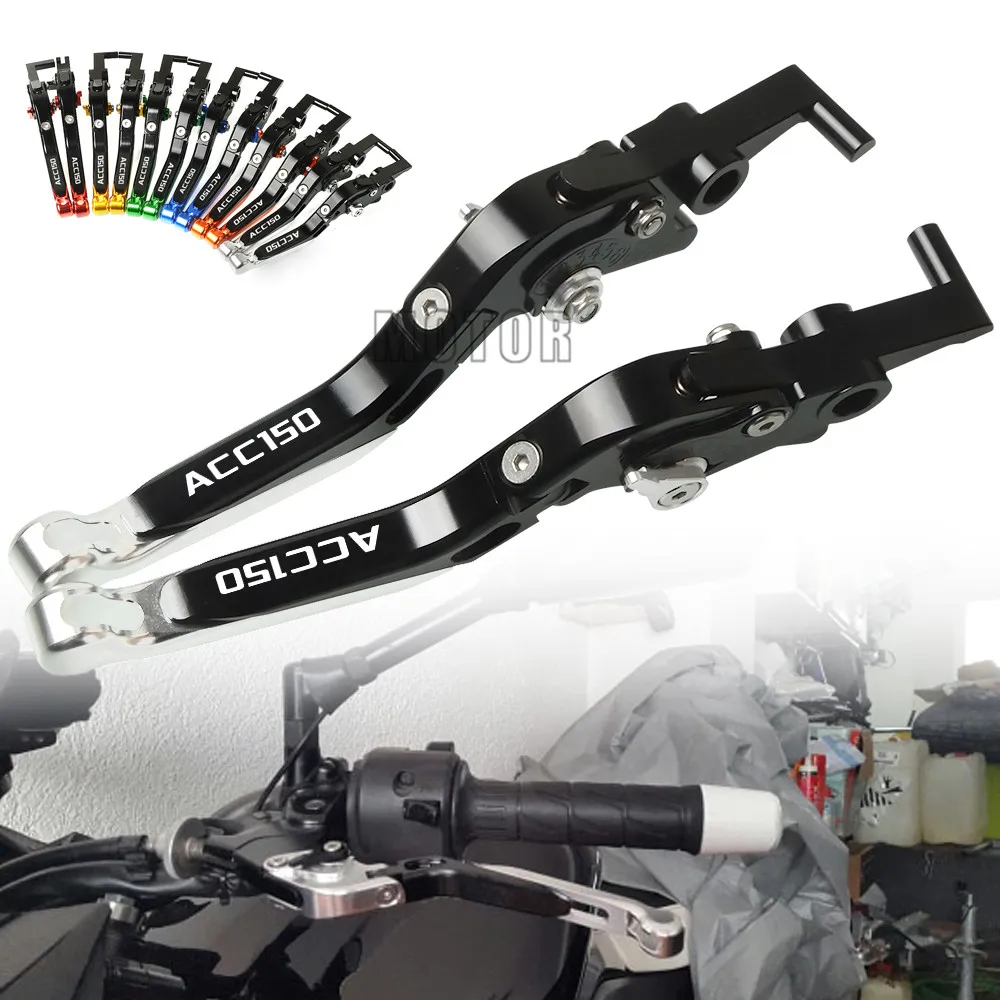 

For Para KYMCO ACC150/150ACC ACC 150 CNC Aluminum Motorcycle Adjustable Folding Extendable Foldable Fold Brake Clutch Levers