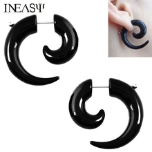Поддельные туннели для ушей акриловые накладные серьги хрящевой пирсинг расширение ушей ювелирные изделия для тела ушные пробки и тоннели искусственный пирсинг Oreille
