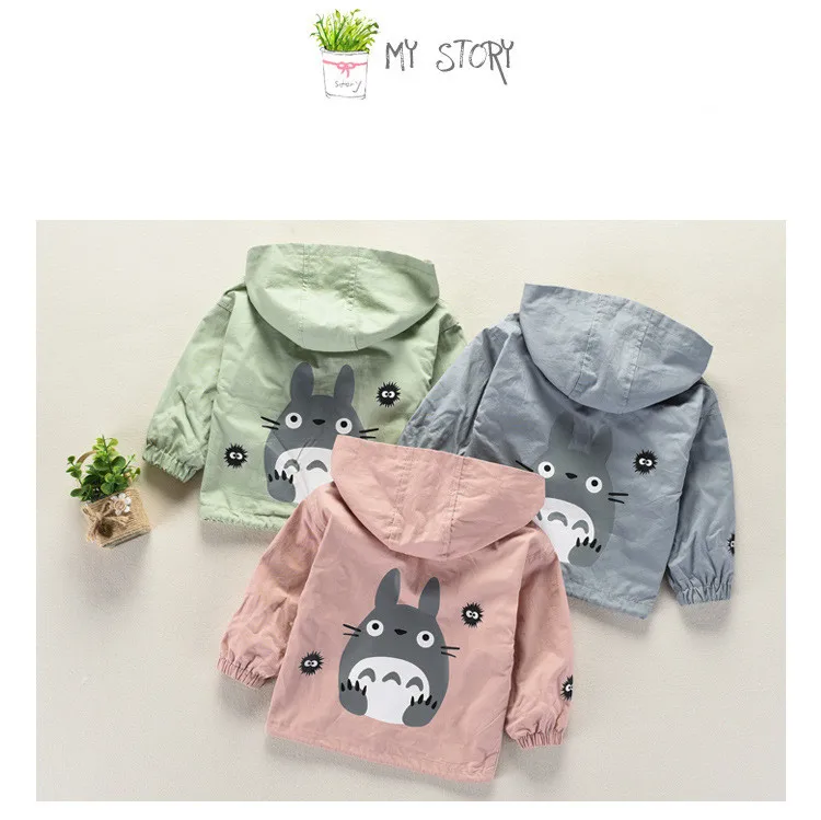 Cabolsa do Bebê Totoro com Capuz Outwear dos Desenhos Animados do Bebê Nova Primavera Outono Meninas Blusão Crianças Cabolsas Jaqueta Roupas 2020 7 dos desenhos animados do bebê crianças casacos jaqueta roupas