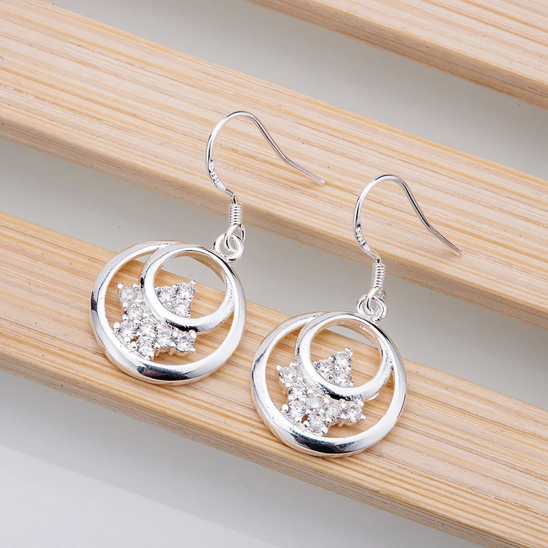 

silver plated earrings 925 jewelry for women silver earrings LQ-E263 JPFQHMKF