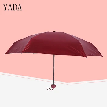 

YADA Custom Mini Folding Umbrella Rain Women Sunny & Rainy Umbrella Charms For Womens Luxury Brand High Quality Umbrellas YS188