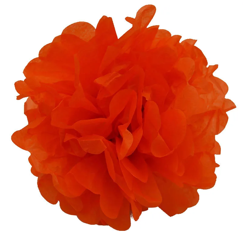 5 шт. бумажный Pom цветочный шар из искусственных роз висячий цветок Гирлянда детский душ украшения для свадебной вечеринки - Цвет: orange