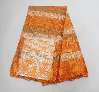 

Factory price with free shipping african lace fabric with stones 2018 high quality lace latest nigerian net 5yards/lot S19582