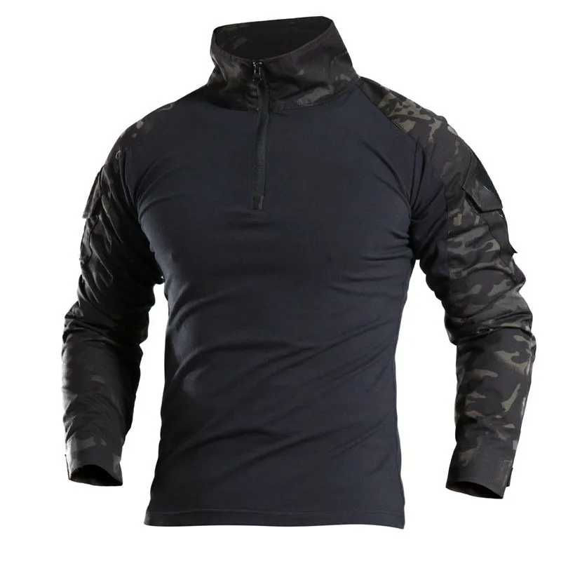 

Factory Frog Clothing Tight Jacket Makes The Training Clothing Male Python Pattern Camouflage Battle Clothing Outdoor CS Cosplay