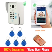 WiFi Wireless Video Intercom Door Phone System IR Night Vision Door Ring Remote Controller IOS Android App with Indoor Door Bell