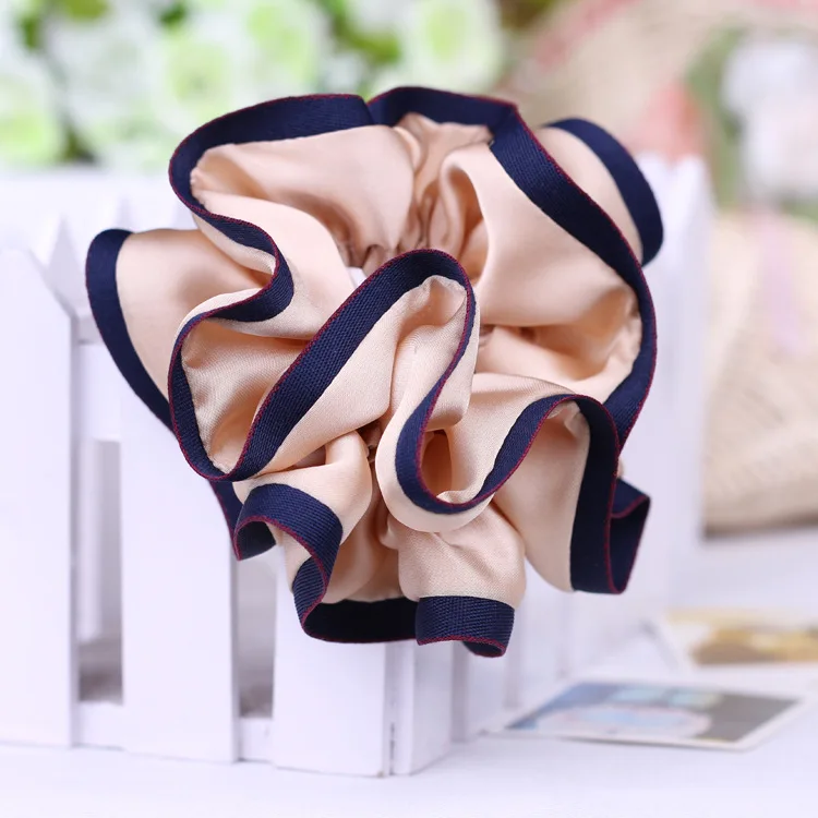 

JZJR Korea Solid Hair Scrunchies for Women Ring Elastic Hair Bands Pure Color Headband Satin Soft Charming Scrunchie Hairband