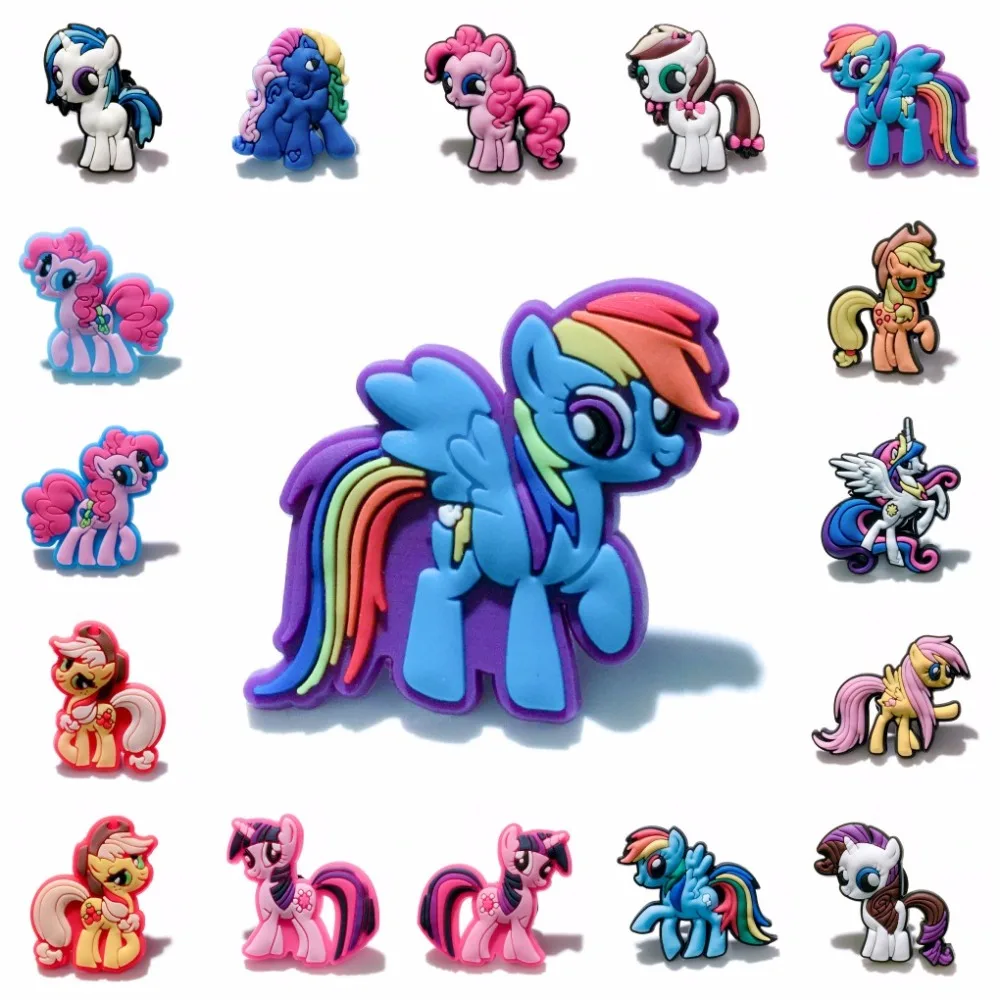 

1 PCS PVC Cartoon Icon Brooch Pins Badge Cute Little Horse Pins Button Badge Backpack Clothes Hat Decor Fashion Jewelry Kid Gift