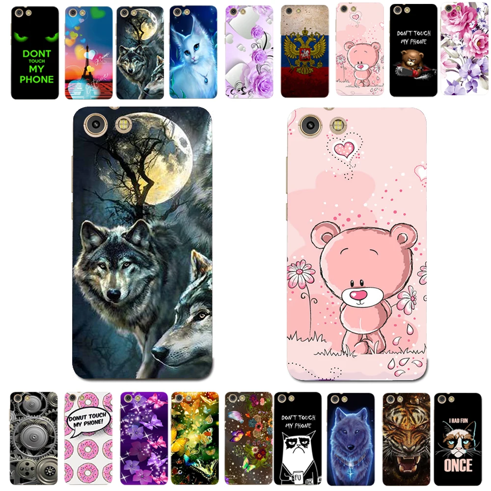 

Hot Sale Wolf Tiger Bear Cartoon Animal Pattern Case Cover For Prestigio Grace S7 LTE PSP7551DUO Soft Shell Housing Phone Cases
