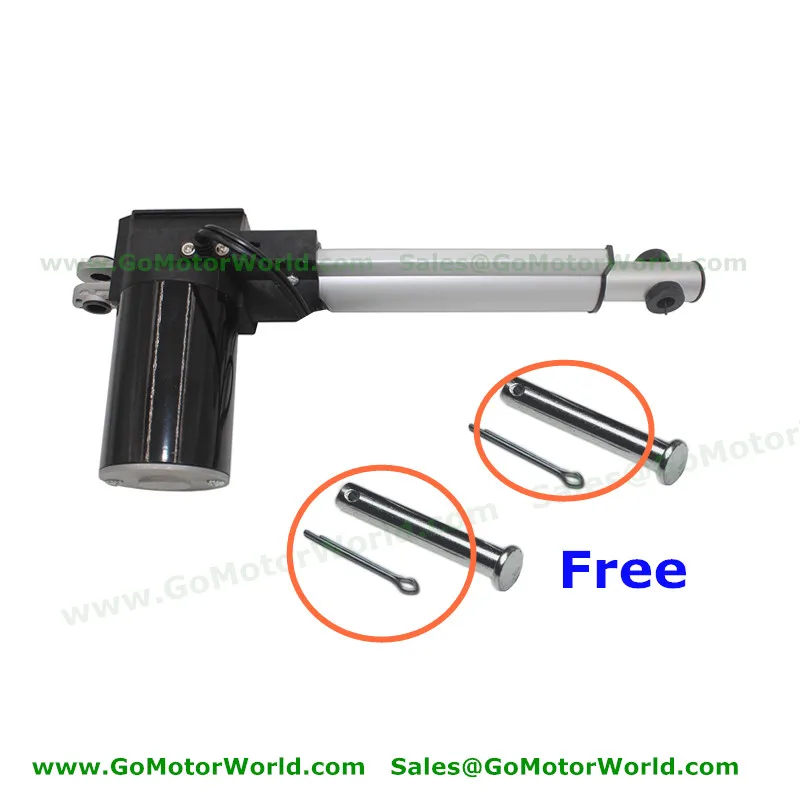 

100mm 4inch stroke 6000N 600KG 1320LBS load force 42mm/s speed 12V 24VDC heavy duty linear actuator chair motor