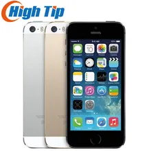 Apple iphone 5S, original, desbloqueado de fábrica, 16gb/32gb/64gb rom, 8mp, touch id, icloud app loja wifi gps 4.0 polegadas impressão digital ios
