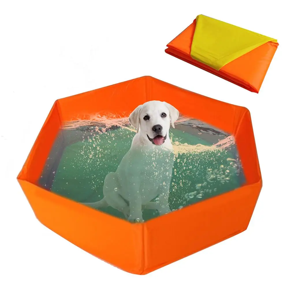 

80*30cm Dog Pool Cat Puppy Pet Outdoor Indoor Portable Foldable PVC Bathtub Large Medium Small Dog Pet Supplies New