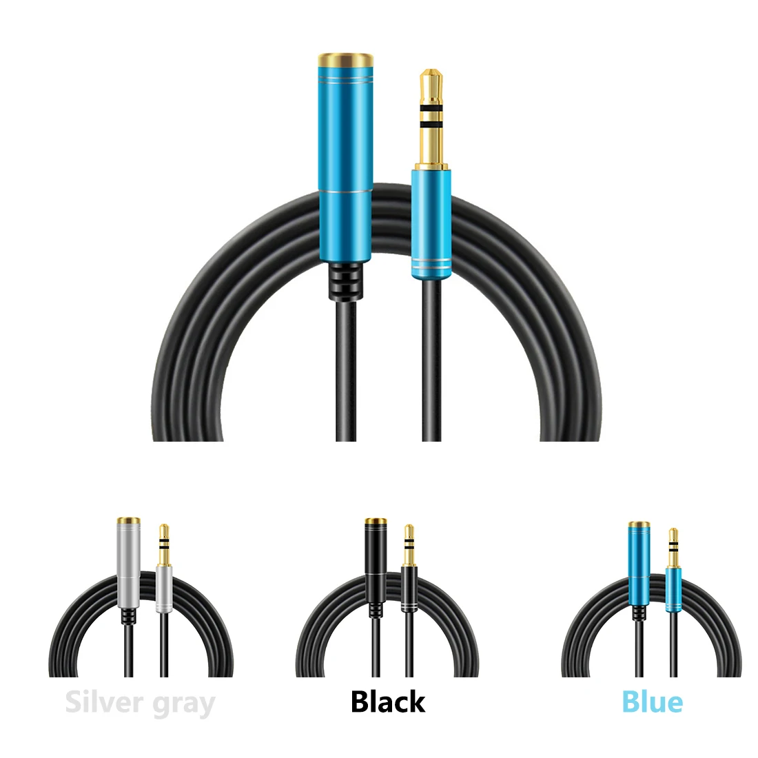 

Centechia Cable 3.5mm Audio& Video Cable Male to Female Headphone Extended Cord Lengthen Line to Laptop PC Phone 1/1.5/2/3m