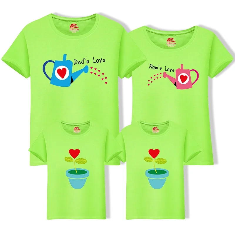 Одинаковая одежда для семьи 1 предмет; летняя футболка с короткими рукавами для всей семьи; одежда для мамы, дочки, папы и сына