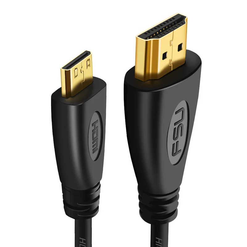 Мини Кабель HDMI в 1080P с 3d эффектом высокоскоростной адаптер позолоченным штекером