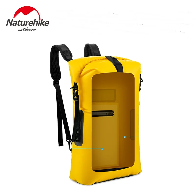 Naturehike 28L 420D тпу сухой влажный разделитель треккинг дрейфующий уплотнитель Рафтинг сумка двойные ремни сухой плавательный водонепроницаемый мешок W карман