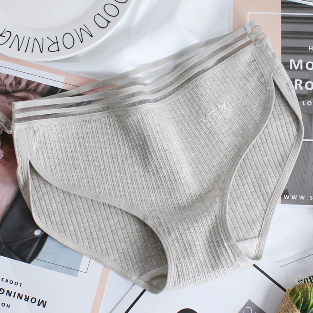 

Women Seamless Ultra-thin Underwear Female Panties Intimates Fashion Middle Waist Cotton Panties Briefs Mid-Rised Underpants