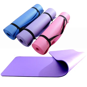 

183x61x10mm NBR Yoga Mat Non Slip Carpet Mat for Beginner Environmental Fitness Gymnastics Sports Mats Pilates Exercise Pads