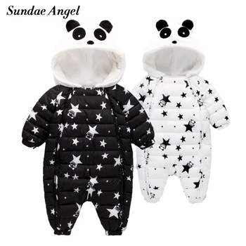 

Sundae Angel Baby Boy Romper Winter Hooded Warm Thick Baby Girl Winter Romper Long Sleeve Newborn jumpsuit Autumn Clothes 6M-24M