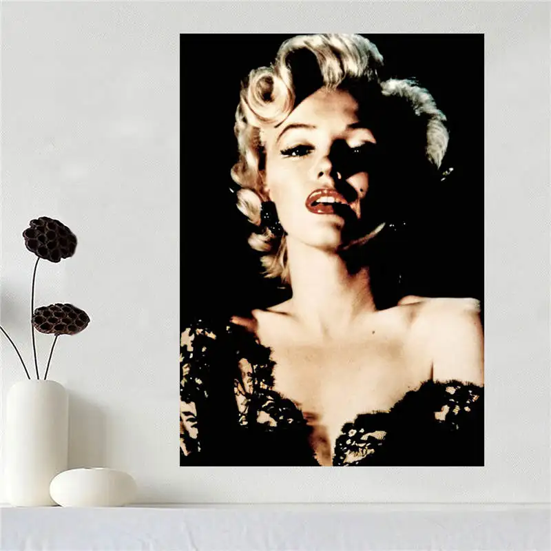 Custom Canvas Poster Art Marilyn Monroe Cloth Fabric Wall Print Silk