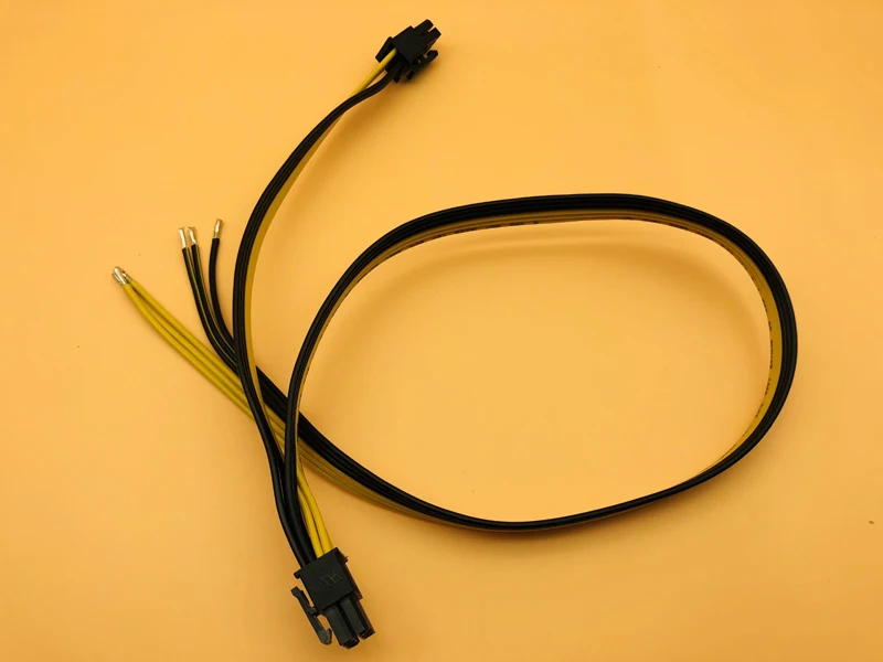Dual 6pin 50+20cmPower Cable for DELL2950 1470 Series Server Power Conversion Graphics Card Cables Power Supply for BTC Mining