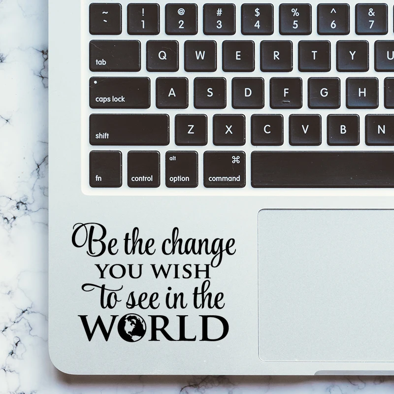 

Gandhi Famous Quote Trackpad Decal Laptop Sticker for MacBook Pro Air Retina 11 12 13 15 inch Mi Mac Book Touchpad Skin Sticker