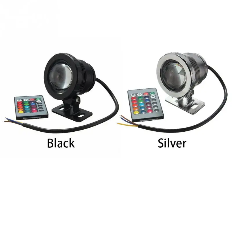 RGB светодиодный удаленного Управление Подводные Пятно света 10 Вт США/ЕС Plug IP68 Водонепроницаемый Пруд аквариум Фонтан лампы + управление;
