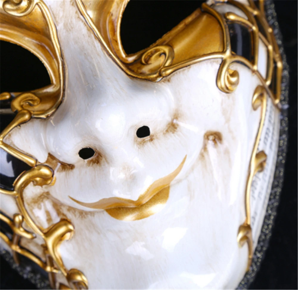 Анфас Венецианская Джокер Маскарадная маска Марди Гра унисекс косплей Хэллоуин реквизит