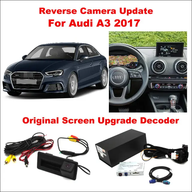 Liislee For Audi A3 2017 Original Screen Update Reversing Track Liislee For Audi A3 2017 Original Screen Update Reversing Track Image Reverse Parking Camera Digital Decoder Adapter