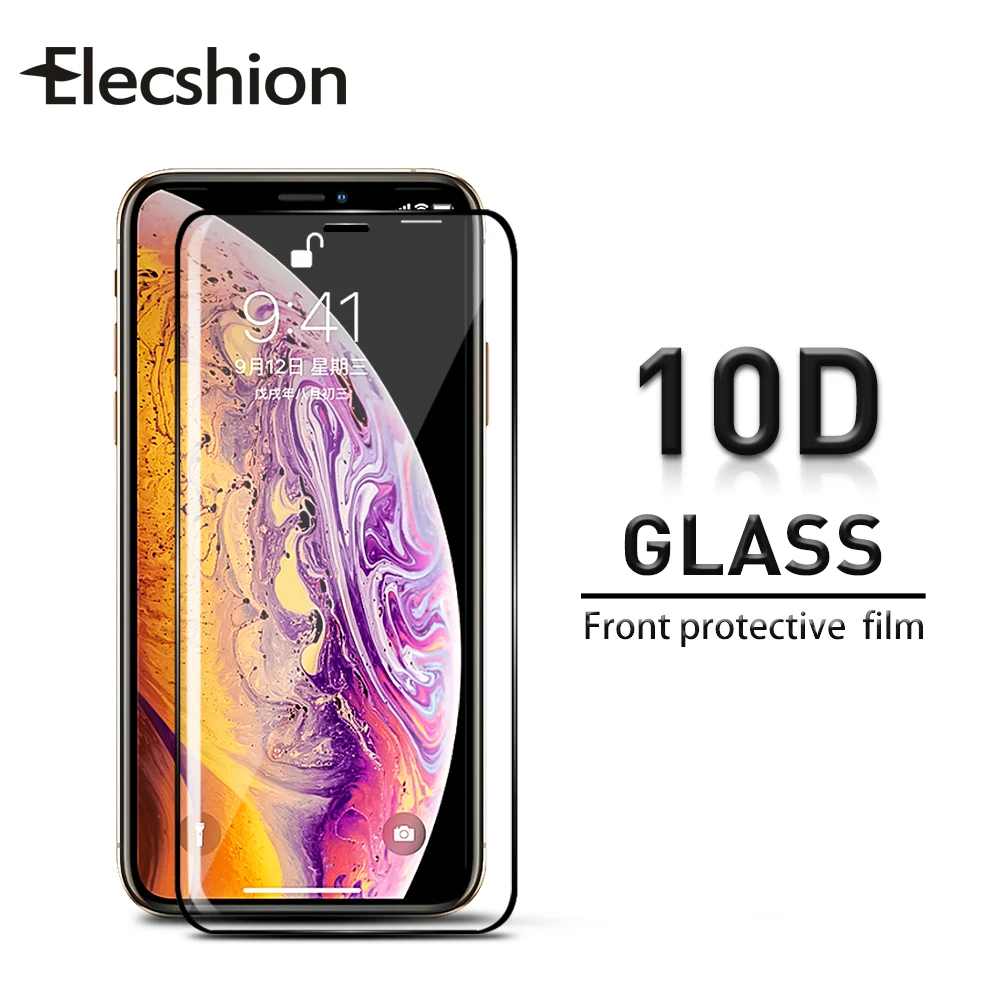 Протектор экрана закаленное стекло для iPhone X 7 6 6 S 8 Plus Полный изогнутый защитный экран для iPhone X XR XS XSmax защитная пленка