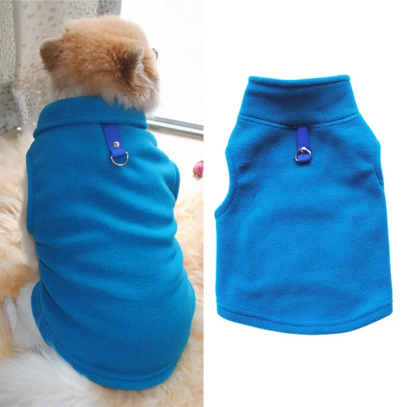 

Pet Winter Fleece Vest Dog Clothes Warm Jackets Suit Velet Vest Small Dog Waistcoat Coat Clothing Coats Pet Supplies