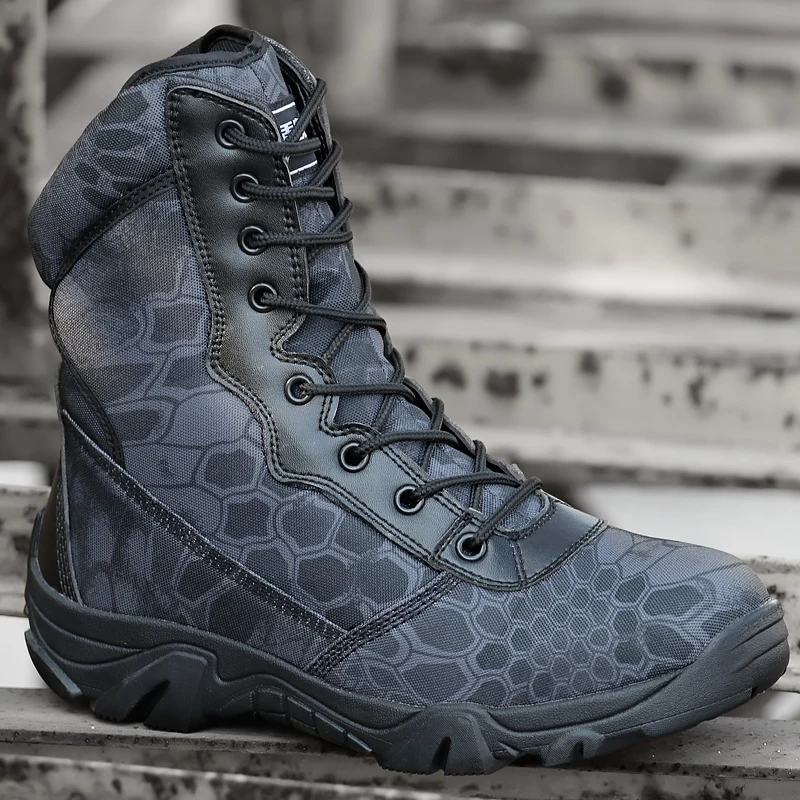 Militares Caça Ao Ankle Black Livre Inverno Botas Homens Exército Deserto Sapatos Python Qualidade Combate Quentes Do Táticas Python Camuflagem Boots Trabalho desert Ar De cWcYIqpT6