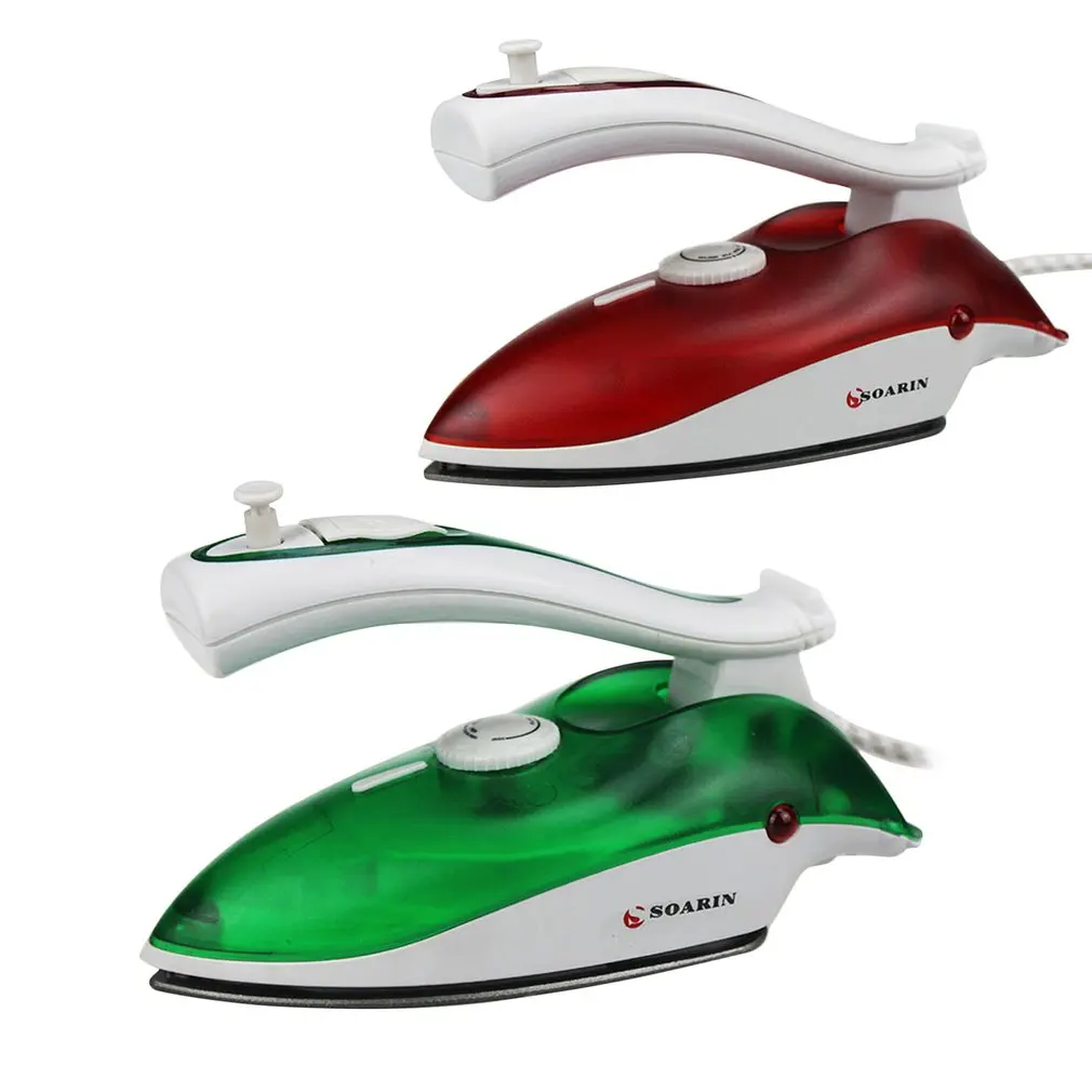 

Mini Portable Electric Steam Iron Clothes Iron Steamer Teflon Baseplate Foldable Handheld Flatiron For Home Traveling