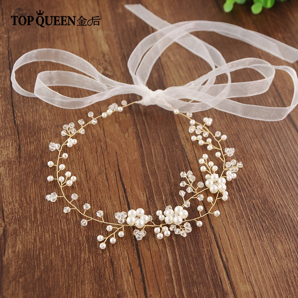 TOPQUEEN SH126 Свадебные Ремни с жемчугом свадебные створки пояса для невесты тонкие Ремни для ночного платье свадебные аксессуары