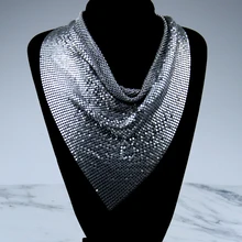 Воротник женские ожерелья-Чокеры мужские Макси ожерелье металлическое богемное ожерелье-колье воротник mujer готическое ювелирное изделие вечерние шарфы