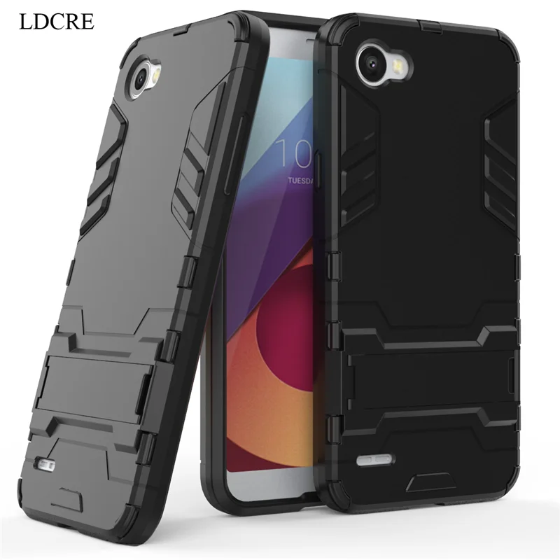For LG Q6 Case ,LDCRE Hard Back Rubber Phone Cover Case