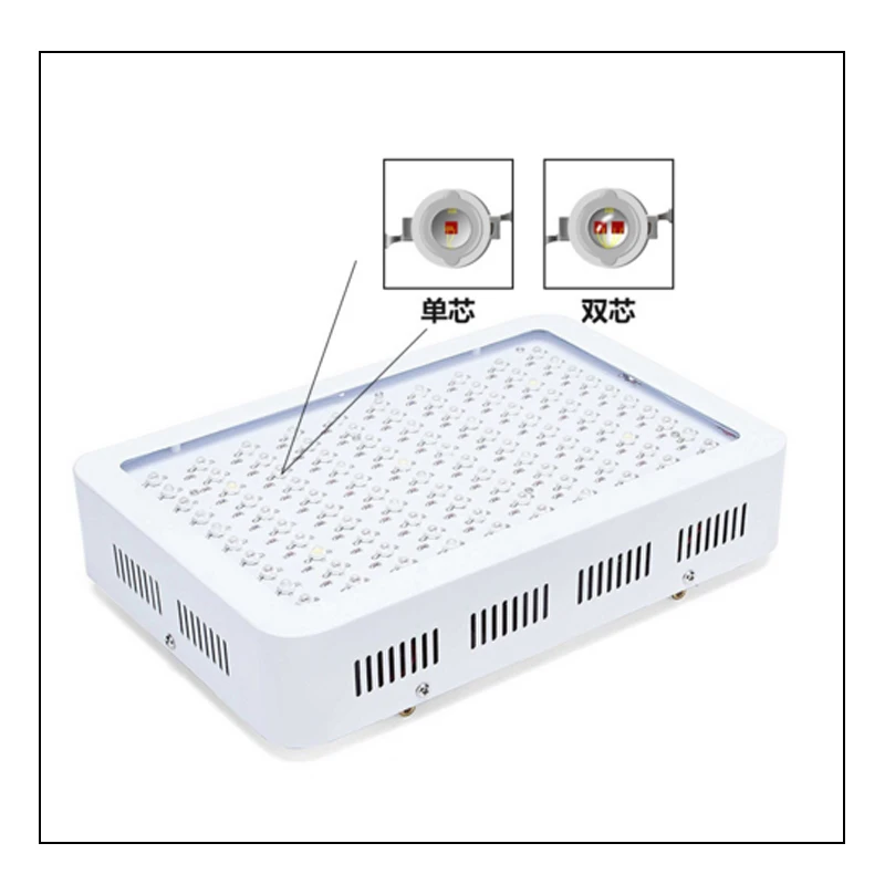 1000 Вт Двойной Фишки светодиодный свет для выращивания полного спектра для внутреннего аквариума растений гидропонный цветок светодиодный свет для выращивания высокой производительности