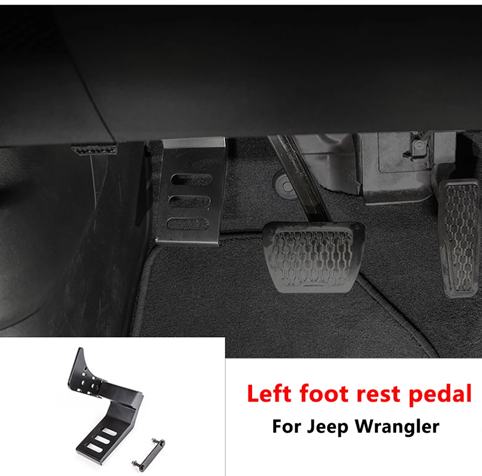 Педали SHINEKA для Jeep Wrangler JL+ Автомобильный тормоз из алюминиевого сплава, педали для ног, подножки, накладки, Накладка для Jeep Wrangler JL
