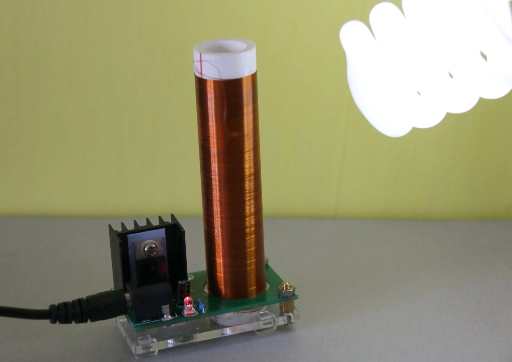 

Magic props for finished Tesla coil lighting