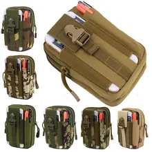 Tactical pockets Pouch Molle Hunting Bags Belt Waist Bag 6inch Military Fanny Pack Outdoor Pouches Phone Case Pocket For Iphone