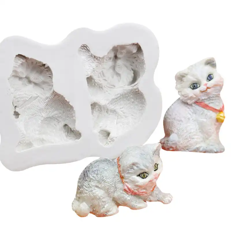 Cat Silicone Mold Fondant Mould Cake Decorating Tools Chocolate