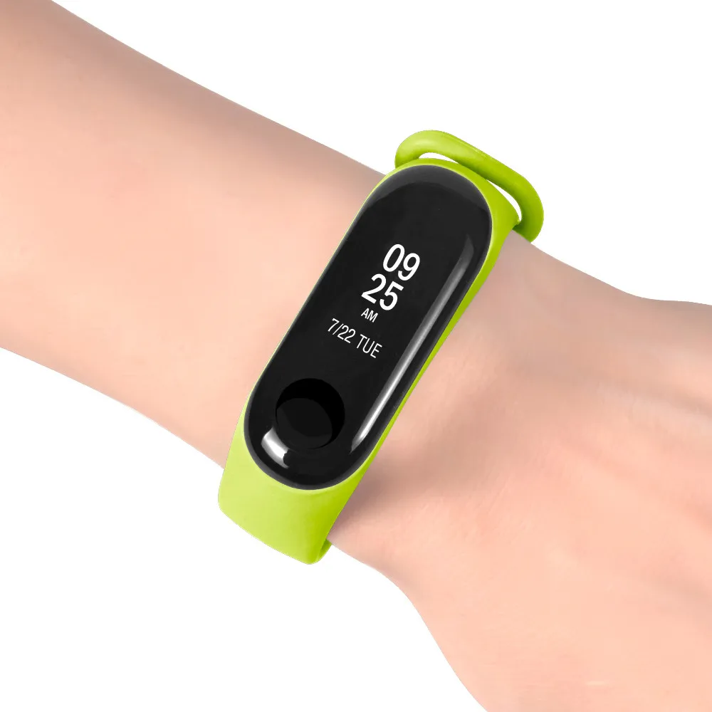 Спортивные Мягкие tермопластичный силикон замена Браслет ремешок на запястье для Xiao Mi Band 3 умный браслет умные часы с ремнем
