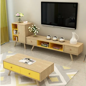 

Living Room Set Living Room Furniture Home Furniture panel 120 cm TV Stands+ coffee table Furniture sets 2018 hot new