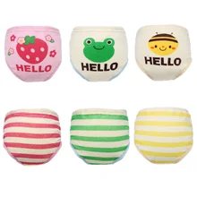 

6pcs/set Cotton Cloth Diapers Six Layers Newborn Baby Thick LABS Pants