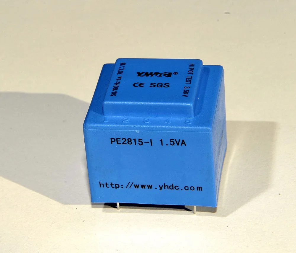 

PE2815-I Power 1.5VA 220V/2*24V Expory resign encapsulated safety isolating transformer
