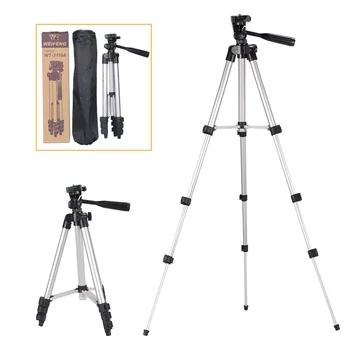 

40 inch Phone Tripod Portable Travel Camera Tripod 4-Sections Leg Stand with 3-Way Head Carry Bag for SLR DSLR Digital Camera