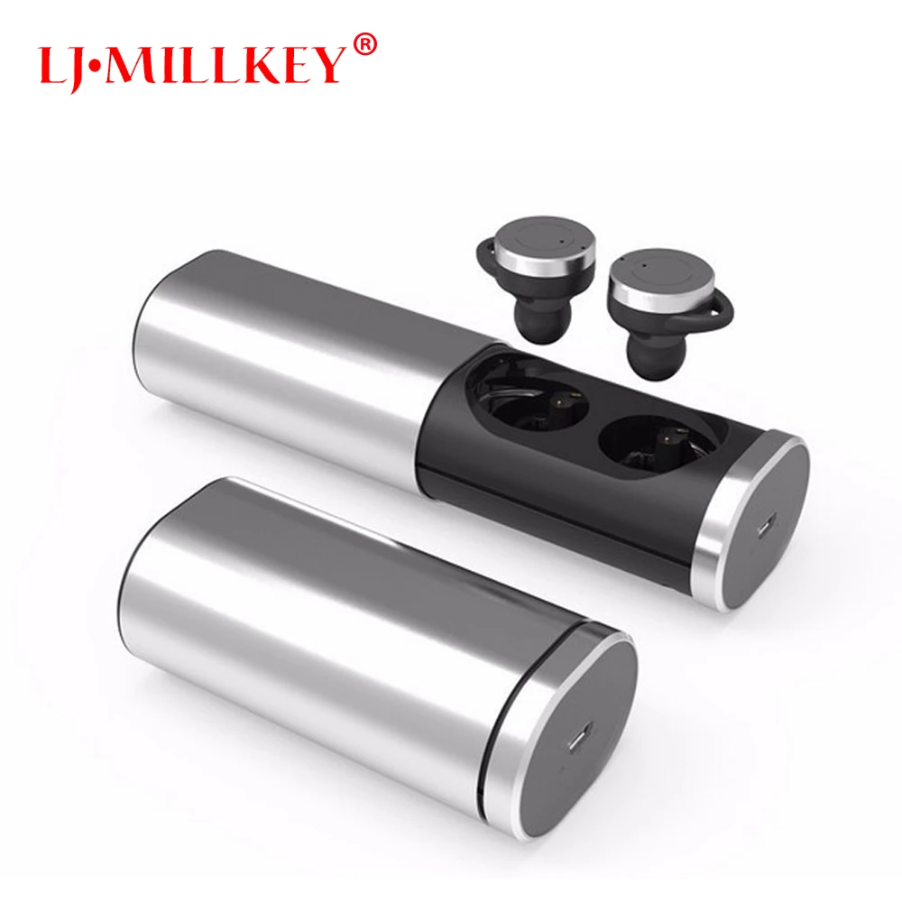 TWS Wireless Bluetooth Headset Earbuds Power Bank Mini Stereo Invisible Style font b Earphones b font