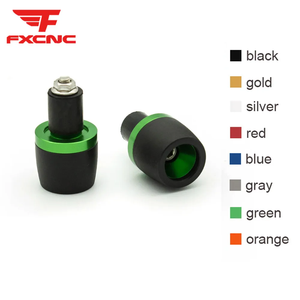 

For Kawasaki NINJA 650R ZX6R Z1000 VERSYS 1000 7/8" 22mm Motorcycle Handlebar Counterweights Plug Slider Handle Bar End Grips