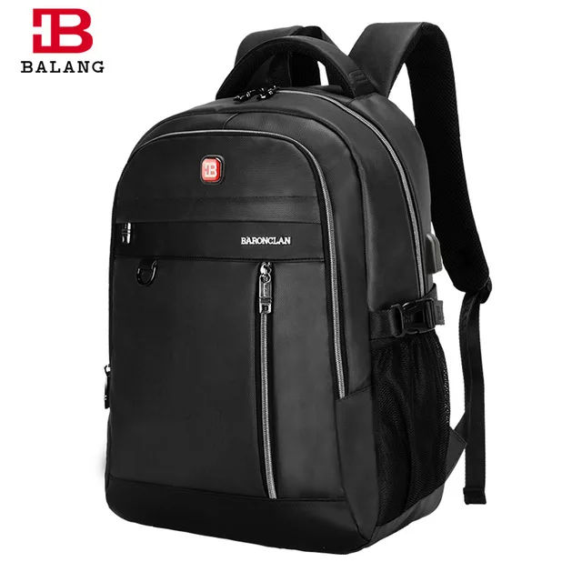 

BALANG Brand Multifunction Laptop Backpack Women Fashion School Travel Bags Men's Casual Waterproof Computer With USB Port Bag